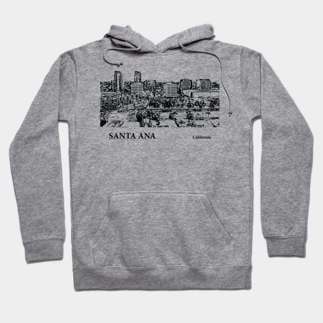 Santa Ana - California Hoodie by Lakeric